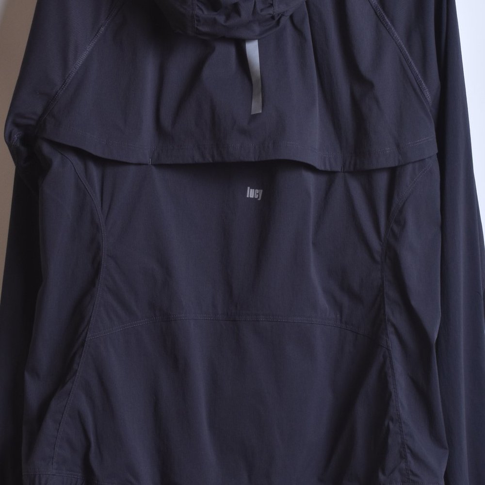 Lucy Black Athletic Jacket, Sz XL - Picture 7 of 14